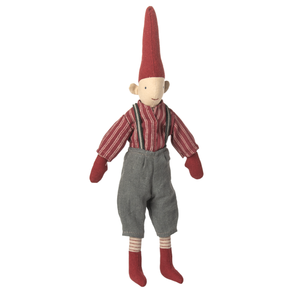 MAILEG - Nisse str. 2 Dreng Rød skjorte