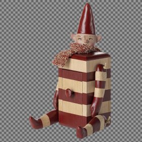 MAILEG - Rød Nisse med skuffe