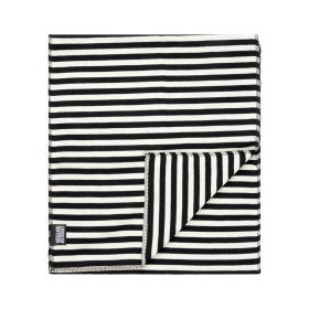 NØRGAARD PÅ STRØGET - BLACK/ECRU NPS INTERLOCK SCARF NØRGAARD PÅ STRØGET - BLACK/ECRU NPS INTERLOCK SCARF