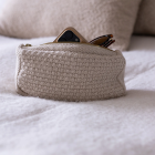 BY LOHN - Beige mel Knitted Clutch