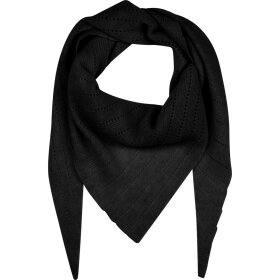 FRAU - BLACK DOHA CASHMERE SCARF LARG