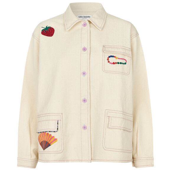 LOLLYS LAUNDRY - CREME APRILLL JACKET LS