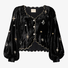 SISSEL EDELBO - BLACK LEFTOVER PHOEBE TOP