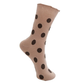 BLACK COLOUR - LATTE DOT BCMAIKE SOCK