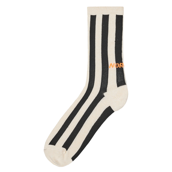 MADS NØRGAARD - BLACK/VANILLA ANTONELLI SOCK MADS NØRGAARD - BLACK/VANILLA ANTONELLI SOCK