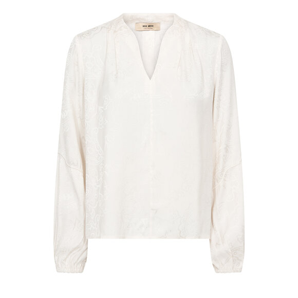MOS MOSH - ECRU MMHEFA PAISLEYA BLOUSE