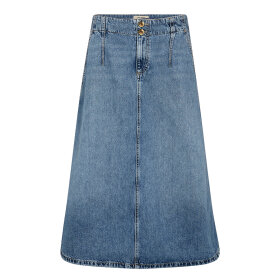 MOS MOSH - MID BLUE MMLEALA DENIM SKIRT
