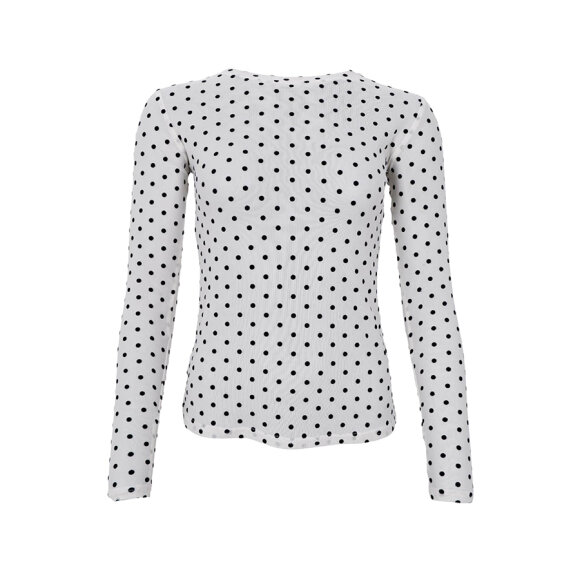 BLACK COLOUR - CREAM BCJENNIE DOTTED MESH BLO BLACK COLOUR - CREAM BCJENNIE DOTTED MESH BLO