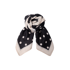 BLACK COLOUR - BLACK BCANNELI MINI SCARF