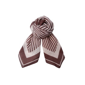 BLACK COLOUR - COFFEE BCALMINE MINI SCARF