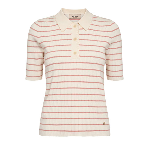 MOS MOSH - PEACHY MMCALIZ STRIPE SS KNIT MOS MOSH - PEACHY MMCALIZ STRIPE SS KNIT