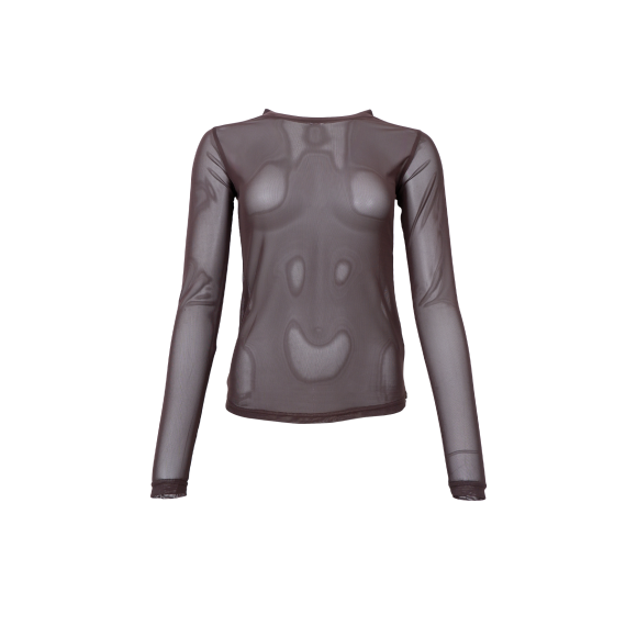 BLACK COLOUR - COFFEE BCANNIE MESH BLOUSE BLACK COLOUR - COFFEE BCANNIE MESH BLOUSE