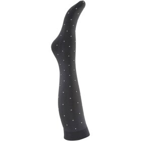 A MOI - AGNES DARK GREY DOT KNEE HIGH