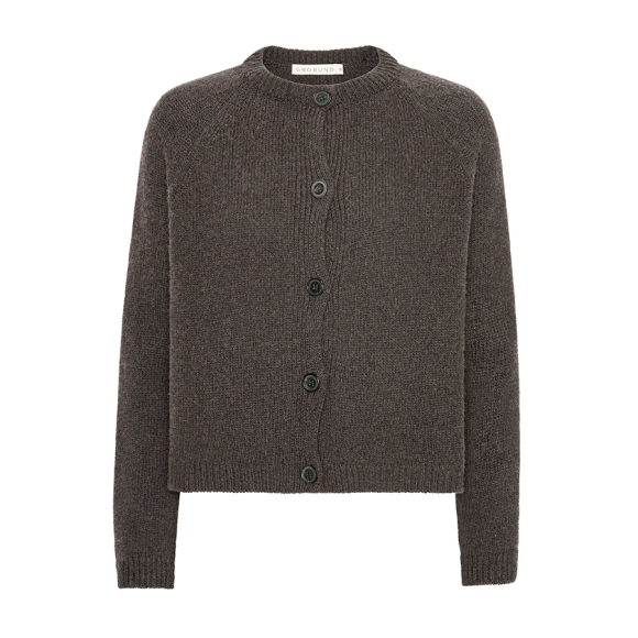 GROBUND - MOKKABRUN NANNA ULD CARDIGAN