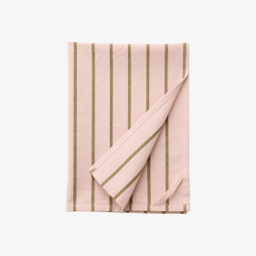 HÅNDPLUKKET - GRØN/LYSERØD KINU VISKESTYKKE