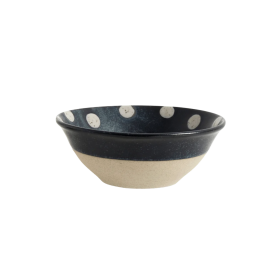 HÅNDPLUKKET - MØRKBLÅ GRAINY SKÅL Ø15CM