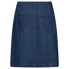 FREEQUENT - MED BLUE DENIM  FQALIA-SKIRT