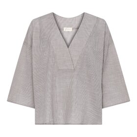 FRAU - COFFEE QUARTZ STRIPE PALMA TOP