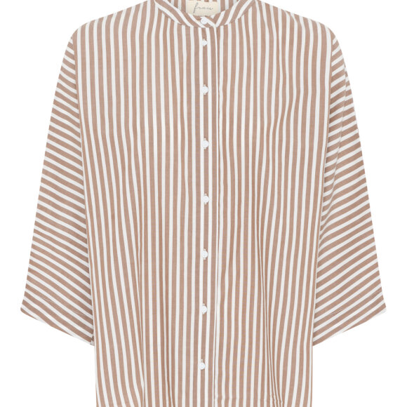 FRAU - COFFEE WIDE STRIPE SEOUL SHORT