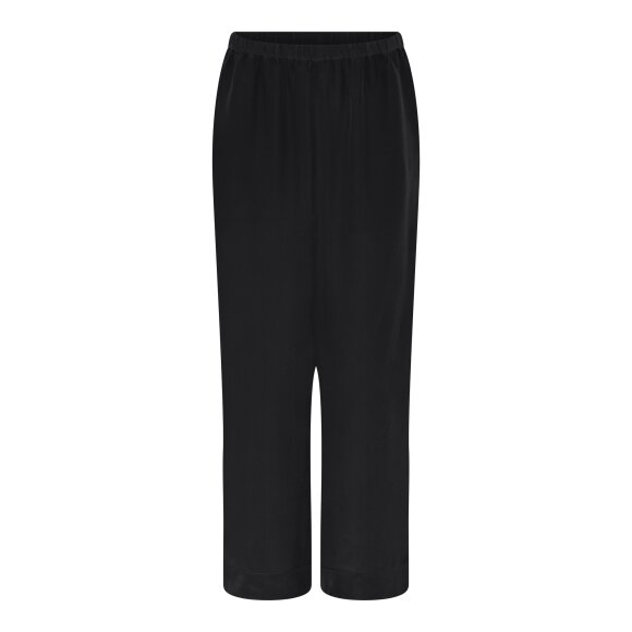 FRAU - BLACK MELBOURNE SILK CREPE PAN