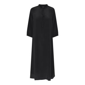 FRAU - BLACK MADRID SILK CREPE DRESS