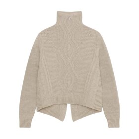 GROBUND - BEIGE GOTS HERMONIE WOOL SWEAT