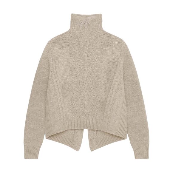 GROBUND - BEIGE GOTS HERMONIE WOOL SWEAT