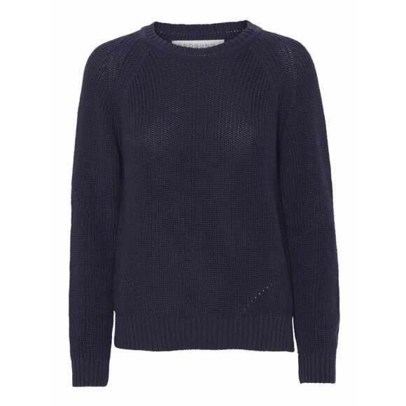 GROBUND - NAVY GOTS SALLY KNIT PULLOVER