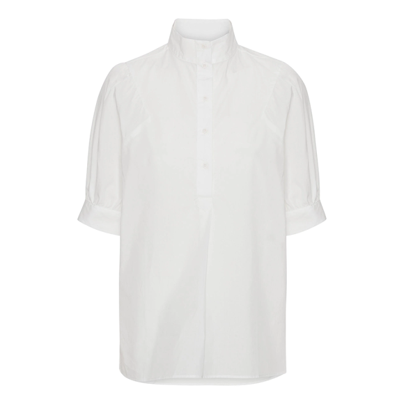 GROBUND - WHITE GOTS FLORA SHIRT