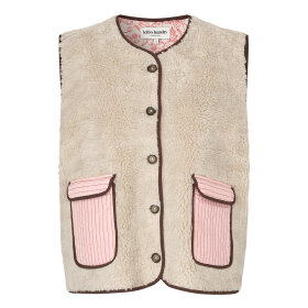 LOLLYS LAUNDRY - BEIGE JACELL LOVE VEST SL