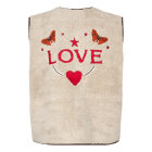 LOLLYS LAUNDRY - BEIGE JACELL LOVE VEST SL