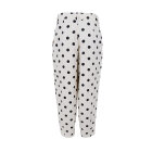BLACK COLOUR - WHITE DOT BCELLIE BARREL PANT
