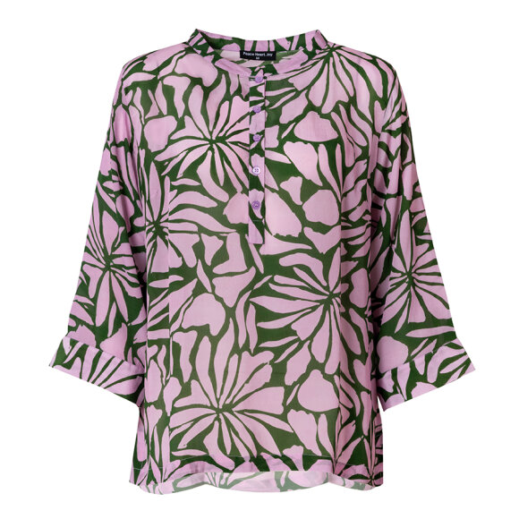 PEACE HEART JOY - GREEN PINK SOPHIE SHIRT