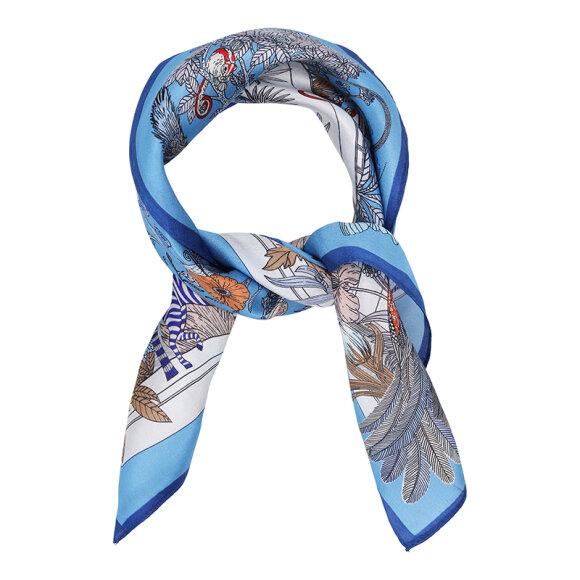 PLISSÈ COPENHAGEN  - BLUE FLONIS SCARF