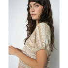 MOS MOSH - ECRU MMSHANI ZIG-ZAG KNOT KNIT