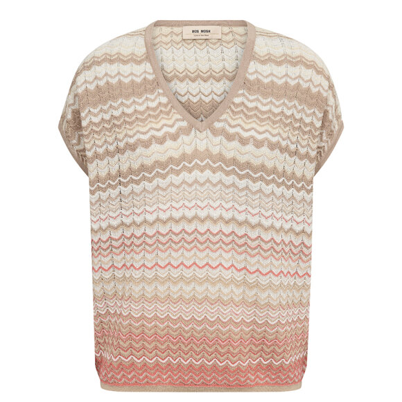 MOS MOSH - ECRU MMSHANI ZIG-ZAG KNOT KNIT