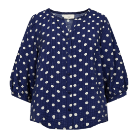 FREEQUENT - NAVY BLAZER W MOON FQALMA-BLOU