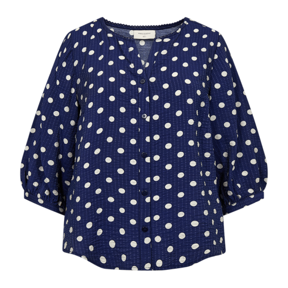 FREEQUENT - NAVY BLAZER W MOON FQALMA-BLOU