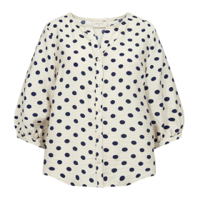 FREEQUENT - MOONBEAM W NAVY FQALMA-BLOUSE