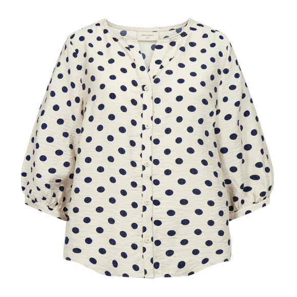 FREEQUENT - MOONBEAM W NAVY FQALMA-BLOUSE