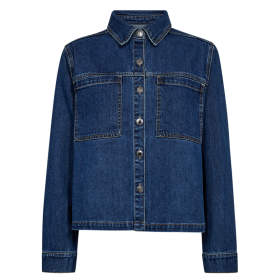 FREEQUENT - MED BLUE DENIM FQRINNA-JACKET