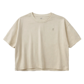 GROBUND - BEIGE GOTS BOXYKAMILLA T-SHIRT
