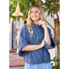BLACK COLOUR - NAVY BCALLY LOOSE SHIRT