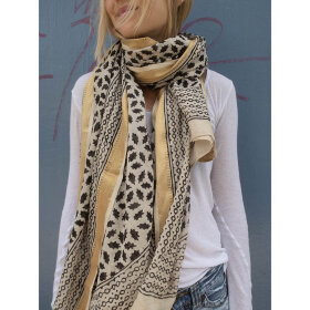 CRAFT SISTERS - BLACK BAGRU SCARF