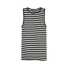 NØRGAARD PÅ STRØGET - BLACK/ECRU TANK TOP BROADWAY
