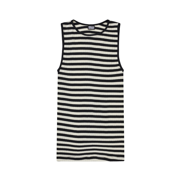 NØRGAARD PÅ STRØGET - BLACK/ECRU TANK TOP BROADWAY