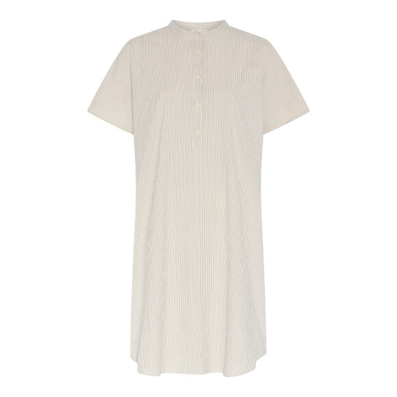 FRAU - TAPIOCA COFFEE STRIPE SEOUL SS DRESS FRAU - TAPIOCA COFFEE STRIPE SEOUL SS DRESS