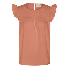 FRAU - CAMEO BROWN STOCKHOLM SL TOP