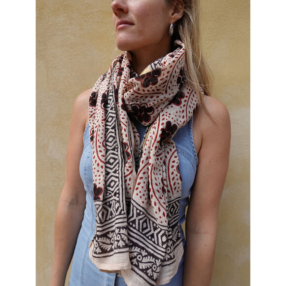 CRAFT SISTERS - BAGRU SCARF FLOWER