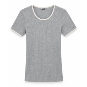 NØRGAARD PÅ STRØGET - LIGHT GREY/ECRU SHORT SLEEVE